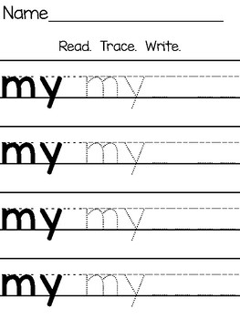 Read. Trace. Write. by Kayla Jarvis | TPT
