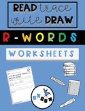 R-controlled Worksheet Activity: Read-Trace-Write-Draw Sentences