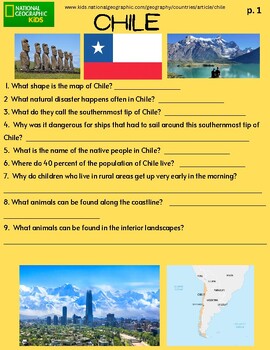Preview of Read & Travel:  Chile