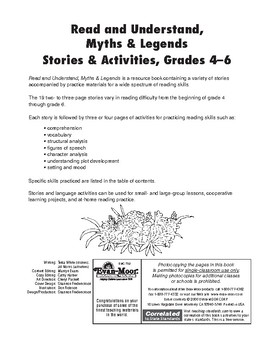 Read & Understand Myths & Legends, Grades 4-6 | TPT