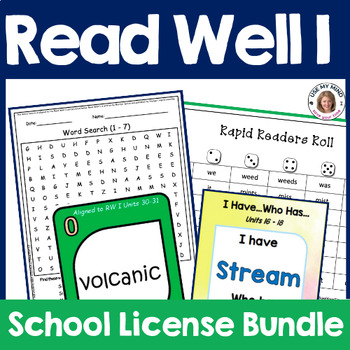 Preview of Read Well 1 Aligned Activities Bundle | Fluency Literacy Center | SCHOOL LICENSE
