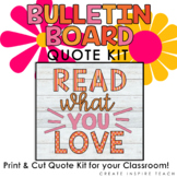Read What You Love - Retro 70's Throwback | Bulletin Board Quote