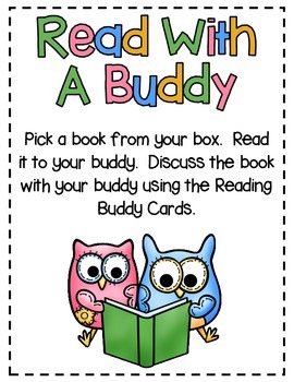 Preview of Read With A Buddy - A Collaborative Reading Center - CCSS Aligned
