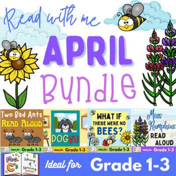 Preview of 2nd Grade April Read Aloud and Activities BUNDLE - Poetry Spring Earth Day