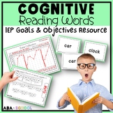 Read Words Science of Reading IEP Progress Monitoring Spec