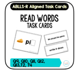 Read Words Task Cards [ABLLS-R Aligned Q9, Q10, Q11, Q12, 
