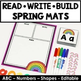 Read Write Build Spring Fine Motor Activities- ABC Numbers Shapes