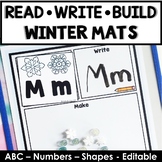 Read Write Build Winter Fine Motor Activities - ABC Number