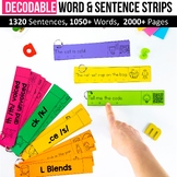 Decodable Sentence Strips Word Scramble Fix the Worksheets