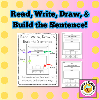 Preview of Read, Write, Draw, & Build the Sentence!