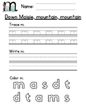 Read Write Inc. Handwriting Pages (m, a, s, d, t)
