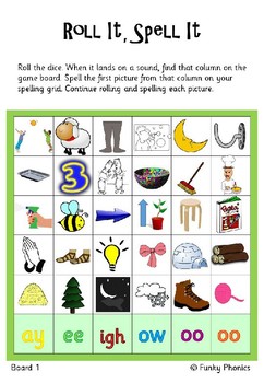 Read Write Inc - Set 2 Roll It Spell It by Funky Phonics | TpT