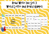 Read Write Inc - Set 3 Word Lotto and Board game