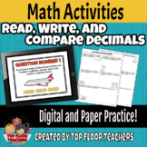 Read, Write, and Compare Decimals Word Problems