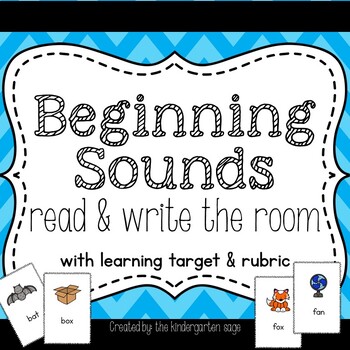Preview of Read & Write the Room:  Beginning Sounds