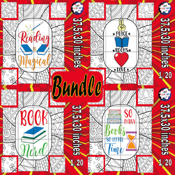 Preview of Read across america day collaborative coloring poster ' Crafts /Bundle