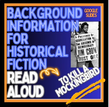 Preview of Read aloud intro TO KILL A MOCKING, digital Background History in Google Slides