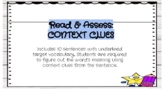 Read and Assess: Context Clues with Targeted Vocabulary