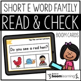 Read and Check {Short E} BOOM Cards Distance Learning