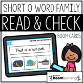 Read and Check {Short O} BOOM Cards Distance Learning