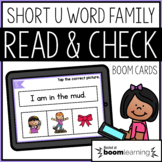 Read and Check {Short U} BOOM Cards Distance Learning