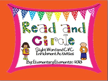 Preview of Read and Circle: CVC, Sight Words, and Color Words Practice