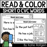 Read and Color {Decodable Short O CVC Word Sentences}