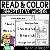 Read and Color {Decodable Short U CVC Word Sentences}