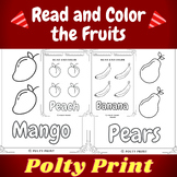 First day of Summer Coloring Page, Color the Fruits