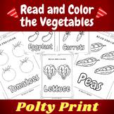 First day of Summer Coloring Page, Color the Vegetables