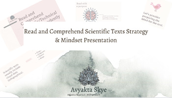 Preview of Read & Comprehend Scientific Texts Strategy & Mindset Presentation | NGSS