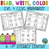 Read and Find Worksheets CVC, CCVC and CVVC Words