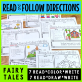 Read Color Reading Comprehension Fairy Tales