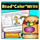 Read Color Write  Reading Comprehension