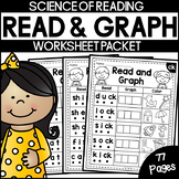 Read and Graph Phonics Worksheets (Science of Reading Aligned)