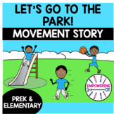 Read and MOVE GO TO PARK book! Gross motor imitation book 