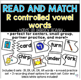 Read and Match R Controlled Vowel Puzzles - Phonics Activity 