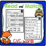 Read and Match, Read and Match CVC words, Read and Match s