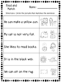 Read and Match Reading Activities