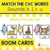 Read and Match the CVC Words Boom Cards Set 4 | Distance Learning