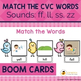 Read and Match the CVC Words Boom Cards Set 6 | Distance Learning