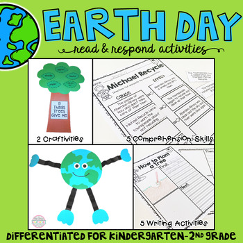 Preview of Earth Day: Reading Comprehension, Writing, and Craftivities
