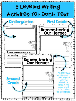 memorial day reading comprehension writing and craftivities tpt