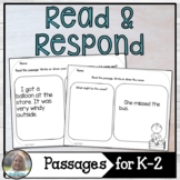 Read and Respond Passages Bundle | Primary Reading Worksheets