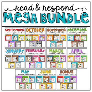 Preview of Read and Respond Yearlong  MEGA BUNDLE