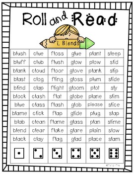 Read and Roll R, L, and S Blends by Flying In First | TpT
