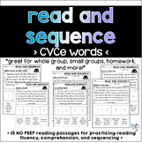 Read and Sequence Passages - CVCe Silent E Words - Literac