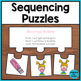 3 Step Sequencing Stories with Pictures Puzzles Special Ed