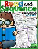 Read and Sequence with Blends NO PREP Set 2 Google Slide Ready