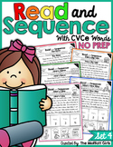 Read and Sequence with CVCe Words NO PREP Packet (Set 4) D